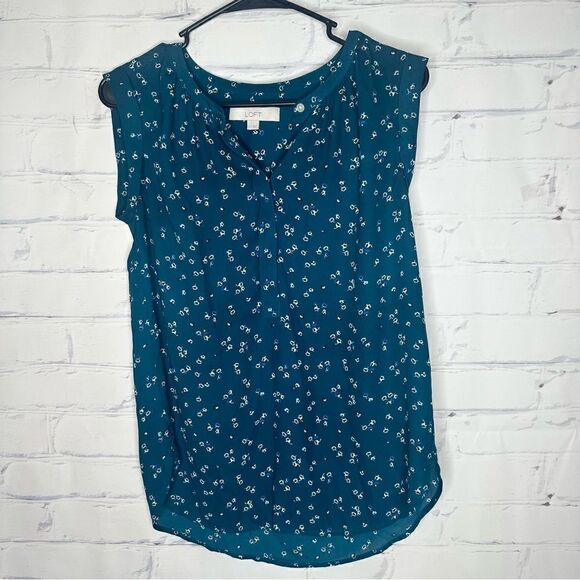 Loft XS blue top - Picture 1 of 5